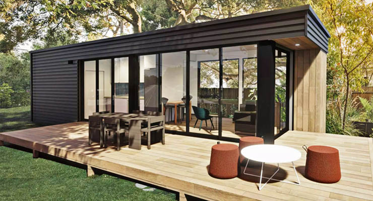 Casa prefabricada minimalista: Modelo 1