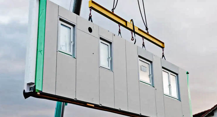 Panel de una casa prefabricada de PVC