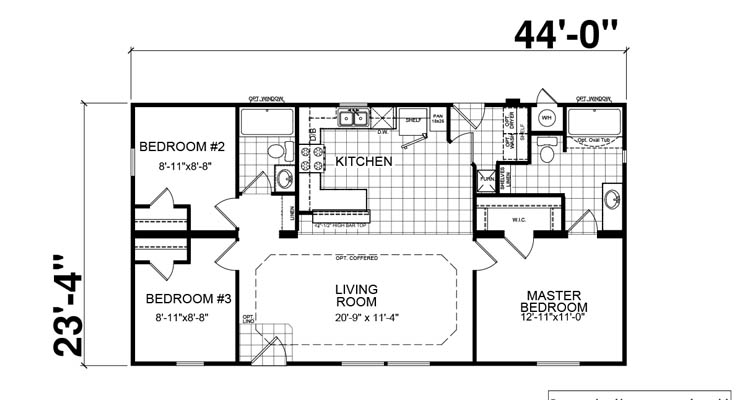 Último plano de ejemplo de casa prefabricada americana